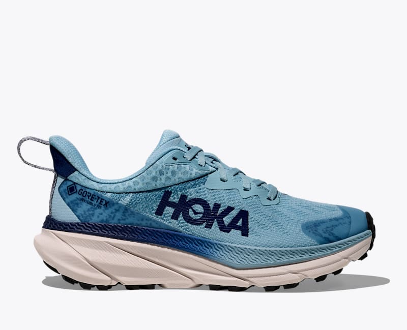 HOKA Women's Challenger 7 GTX Shoes in Raindrop/Grout, Size 5.5