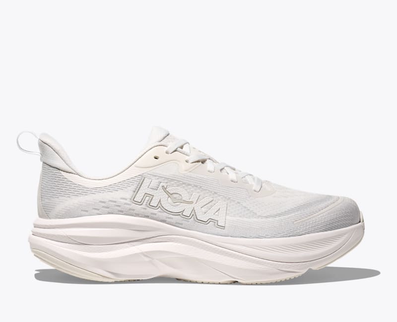 HOKA Men's Skyflow Shoes in Frost/Cosmic Grey, Size 7.5