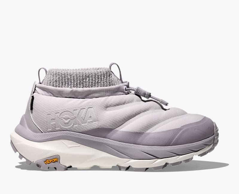 HOKA Women's Kaha 2 Frost Moc GTX Shoes in Ash Grey/Foggy Grey, Size 5.5