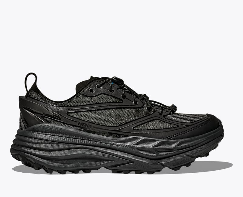 HOKA Stinson One7 + Dover Street Market Shoes in Black/Carbon Black, Size M 8/W 9