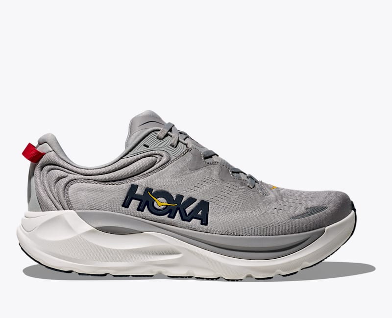 HOKA Men's Gaviota 6 Shoes in Stellar Grey/Stardust, Size 13 W