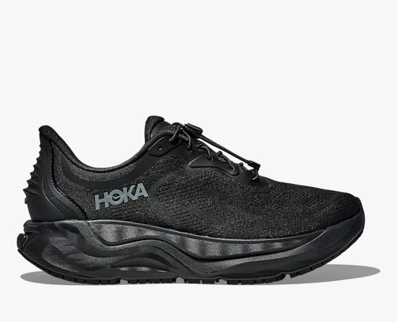 HOKA Men's Arahi SR Shoes in Black/Black, Size 9.5 W