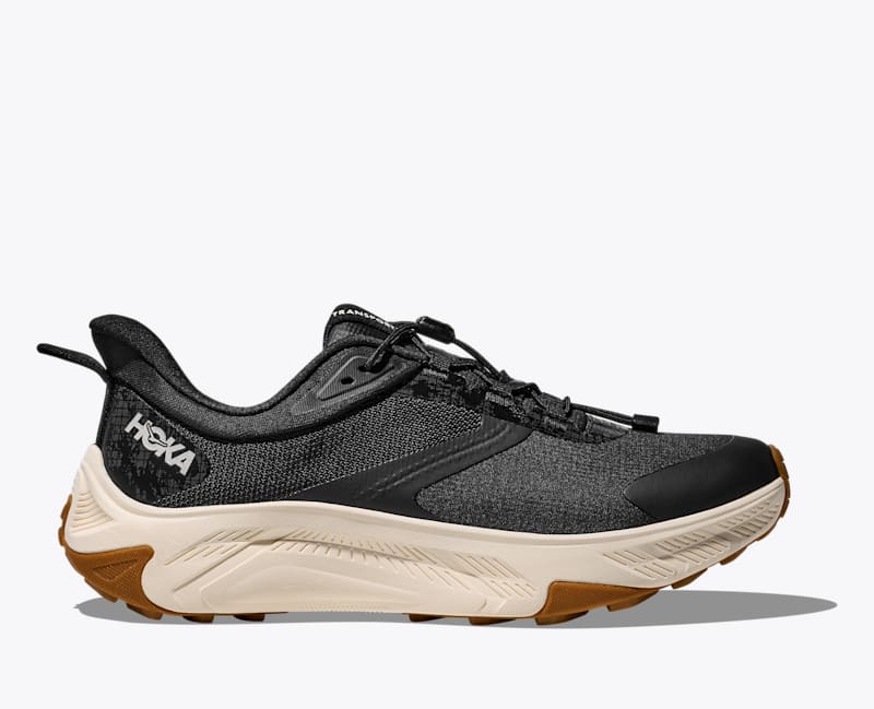 HOKA Men's Transport 2 Shoes in Black/Alabaster, Size 7 W