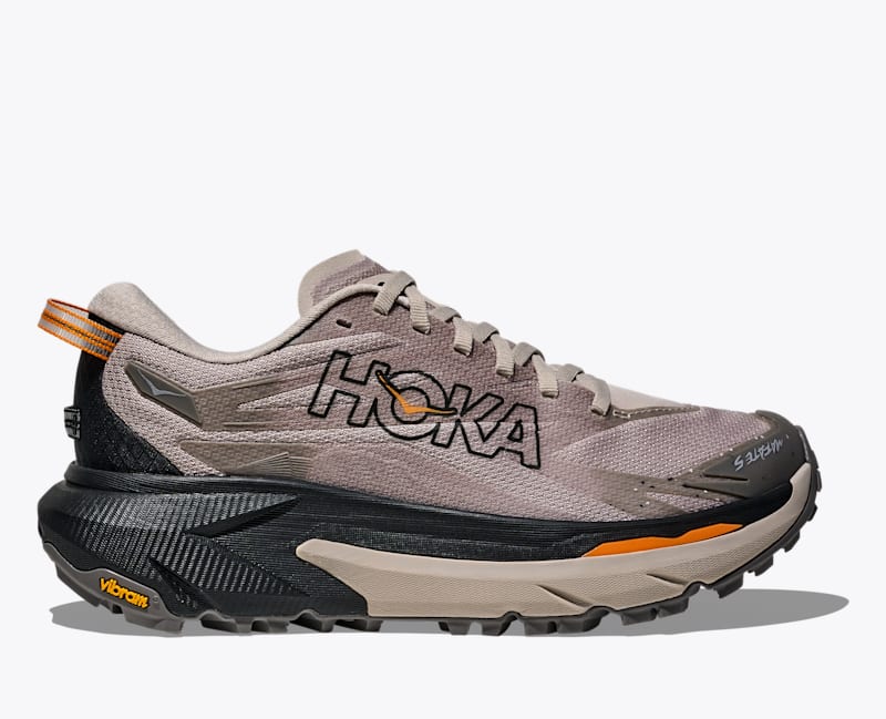 HOKA Womens Mafate 5 Shoes in Putty/Black, Size 8.5 HOKA Womens Mafate 5 Shoes in Putty/Black, Size 8.5