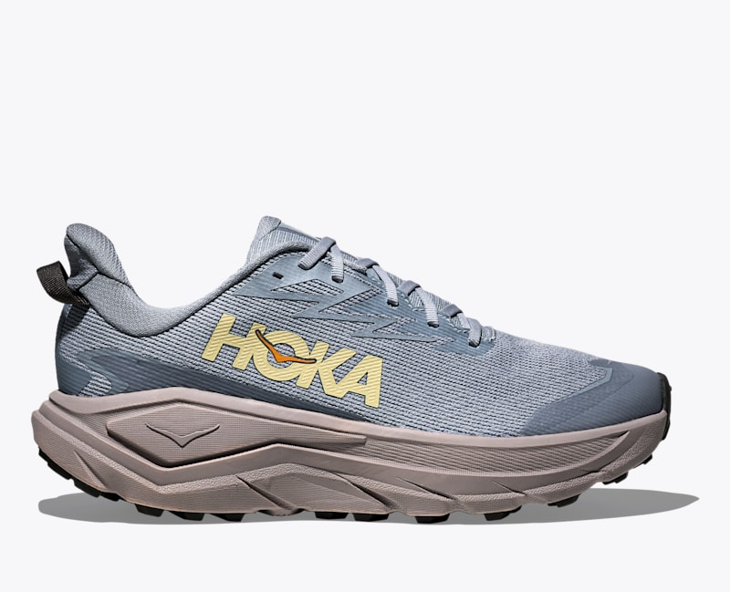 HOKA Men's Challenger 8 GTX Shoes in Washed Blue/Cement, Size 11.5