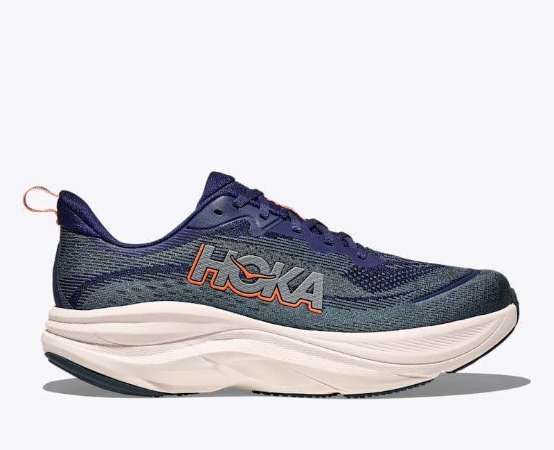 HOKA Men's Skyflow Shoes in Midnight Blue/Varsity Navy, Size 7