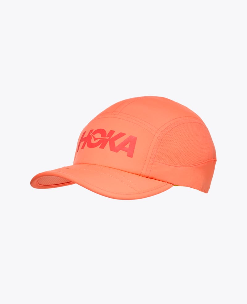 HOKA Run Hat in Neon Cantaloupe