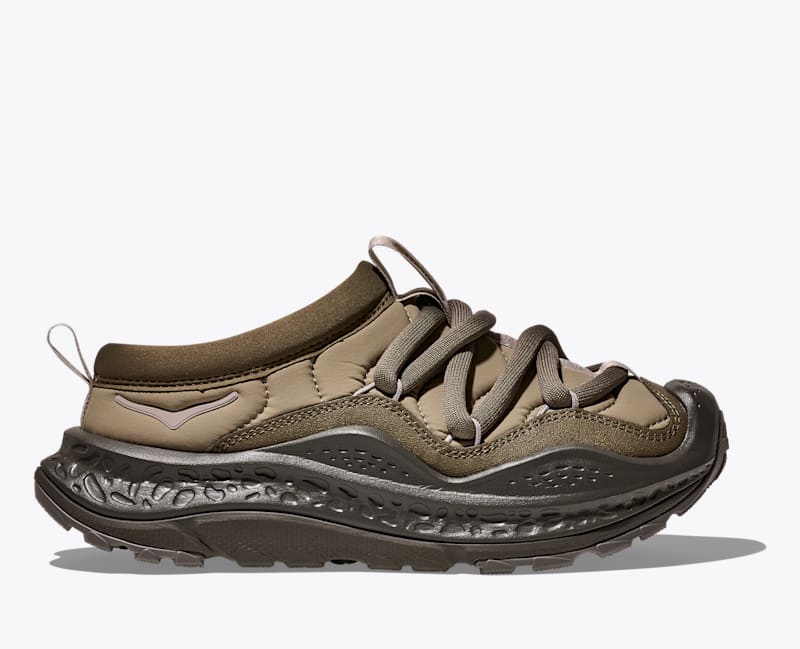 HOKA Ora Primo Shoes in Light Roast/Asphalt Grey, Size M 6.5/W 7.5