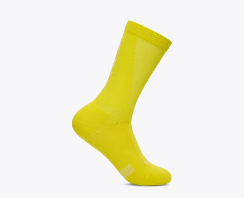 HOKA Race Day Crew Sock in Hoka Citrus, Size Large