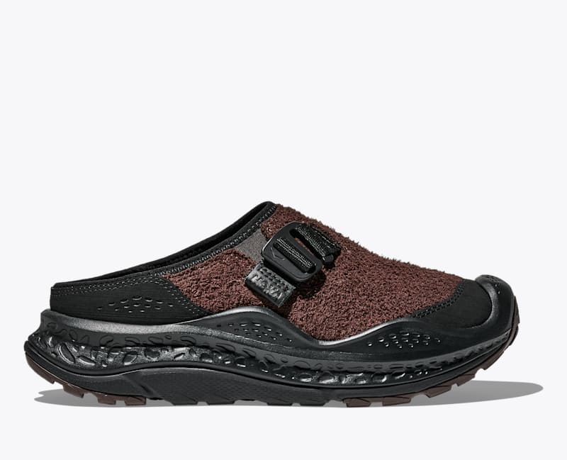 HOKA Ora Primo EXT Shoes in Black/Walnut, Size M 8.5/W 9.5