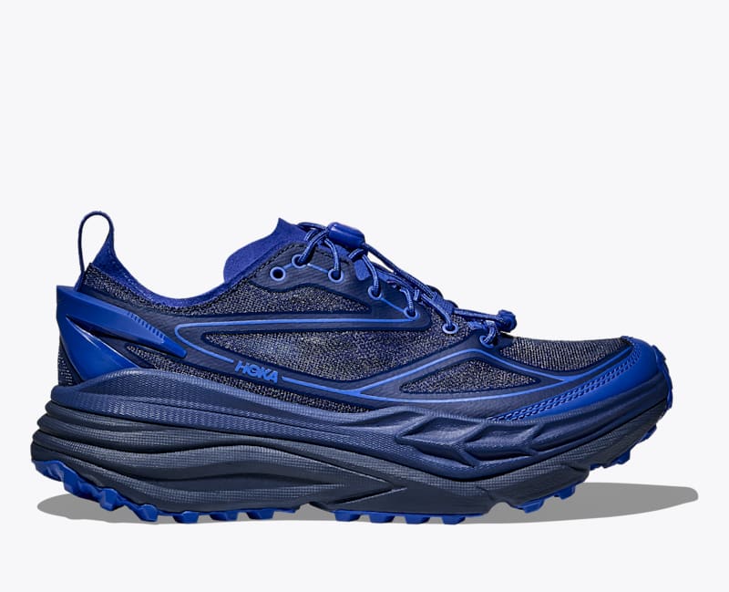 HOKA Stinson One7 Shoes in Midnight Blue/Varsity Navy, Size M 5.5/W 6.5