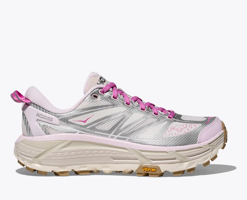 HOKA Mafate Speed 2 Shoes in Silver/Lilac Cream, Size M 7.5/W 8.5 — image 1