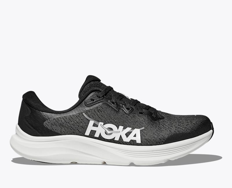 HOKA Men's Solimar 2 Shoes in Black/White, Size 11.5 W