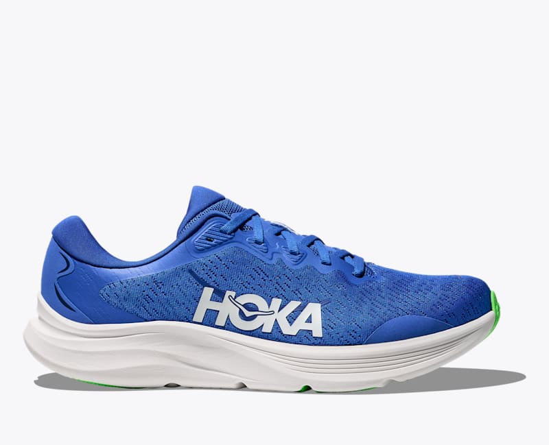 HOKA Men's Solimar 2 Shoes in Cobalt Blue/Neon Green, Size 12