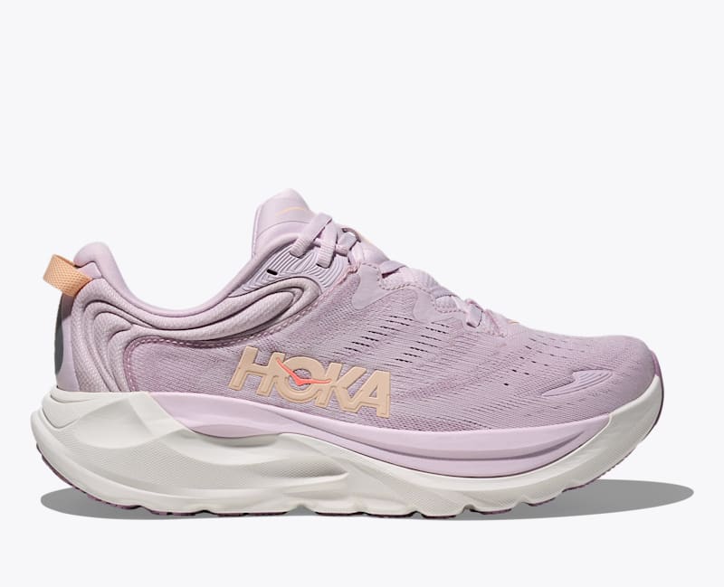 HOKA Women's Gaviota 6 Shoes in Lilac Cream/Fragrant Lilac, Size 10 W