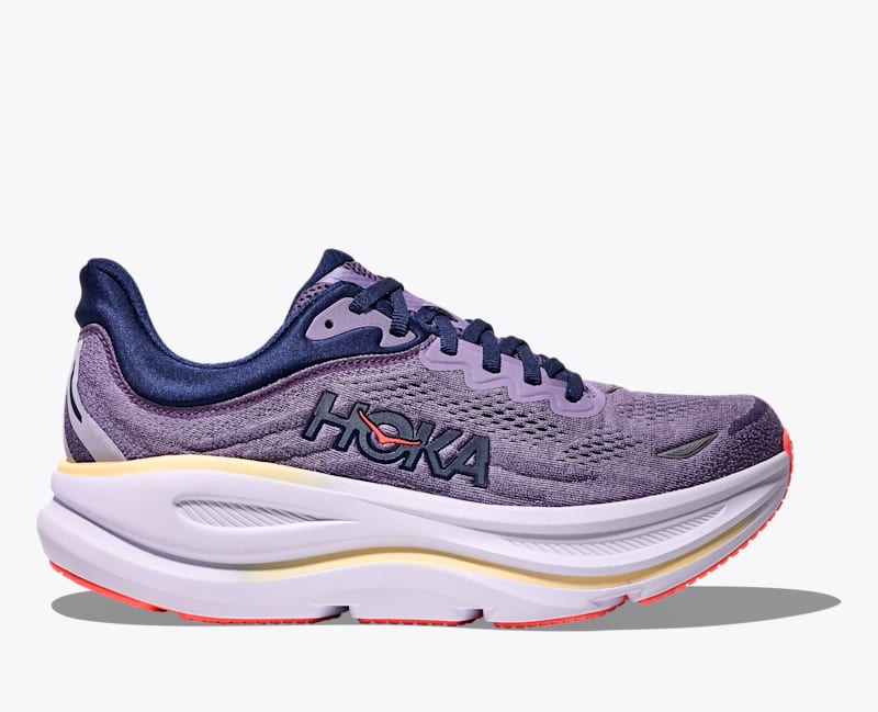 HOKA Women's Bondi 9 Shoes in Berry Jam/Berry Patch, Size 7.5 W