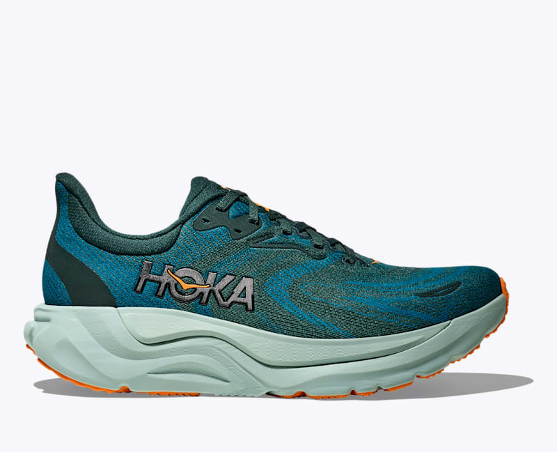 HOKA Men's Arahi 8 Shoes in Bay Leaf/Tidal Wave, Size 12.5