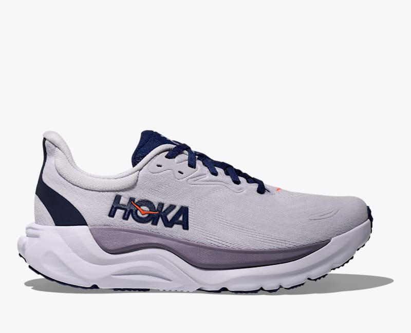 HOKA Women's Arahi 8 Shoes in Starlight Glow/Midnight Blue, Size 5.5