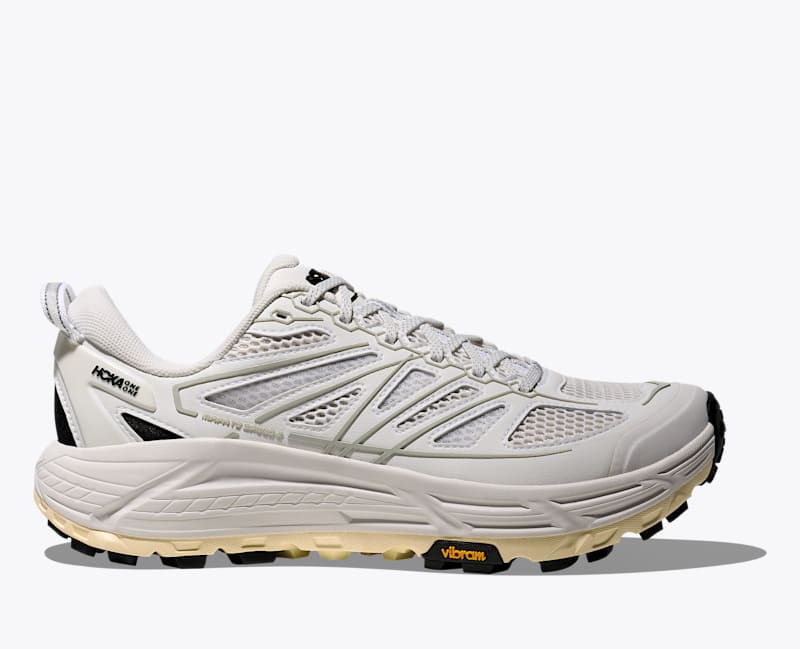 HOKA Stealth/Tech Mafate Speed 2 Shoes in Frost/Grout, Size M 12/W 13