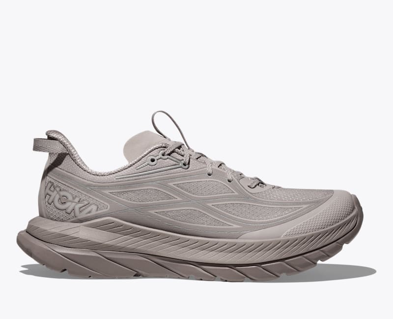 HOKA Womens Mach Remastered Shoes in Putty/Cement, Size 10.5