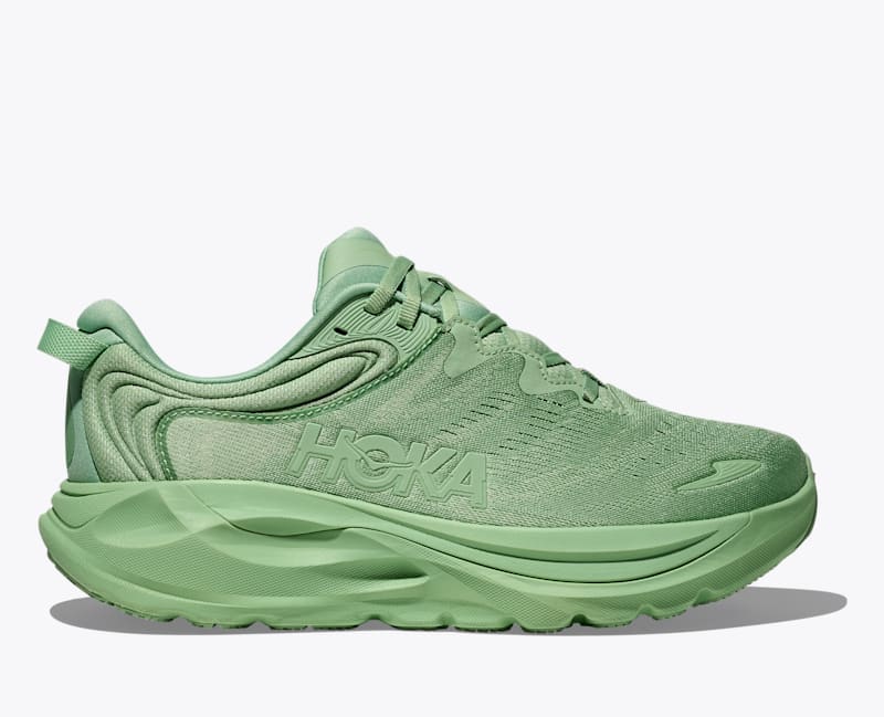 HOKA Women's Gaviota 6 Shoes in Vintage Green/Vintage Green, Size 5