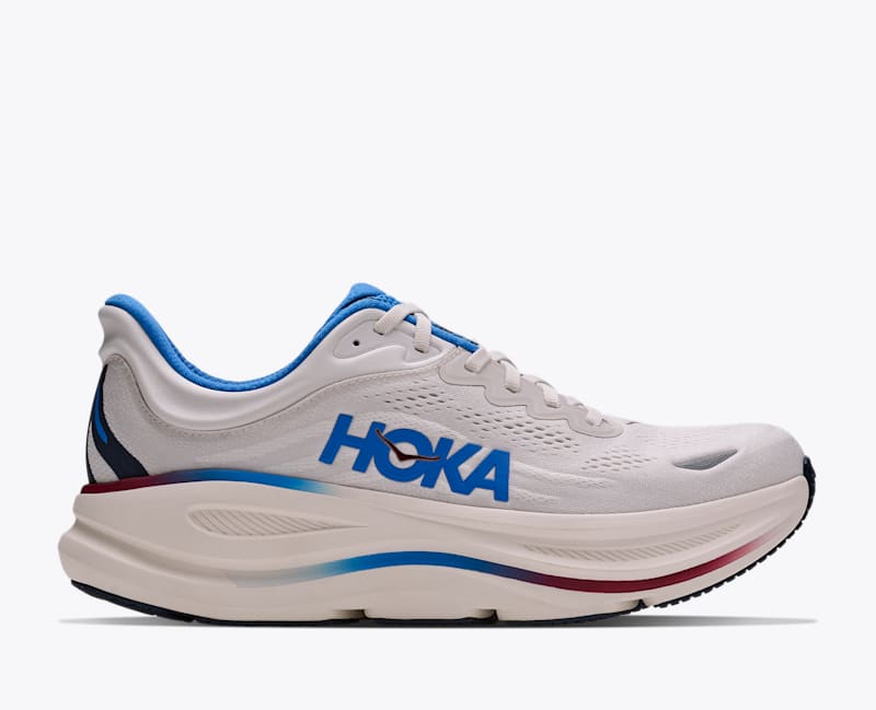 HOKA Men's Bondi 9 Shoes in Grout/Varsity Navy, Size 14