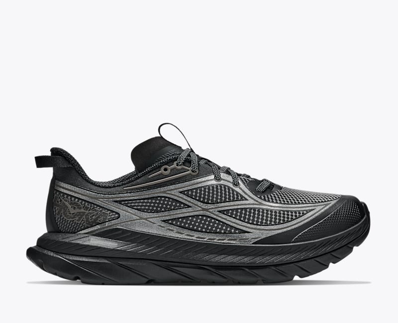 HOKA Men's Mach Remastered Aura Shoes in Black/Steel, Size 11