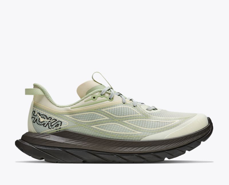 HOKA Men's Mach Remastered Aura Shoes in Morning Dew/Cliff Grey, Size 11