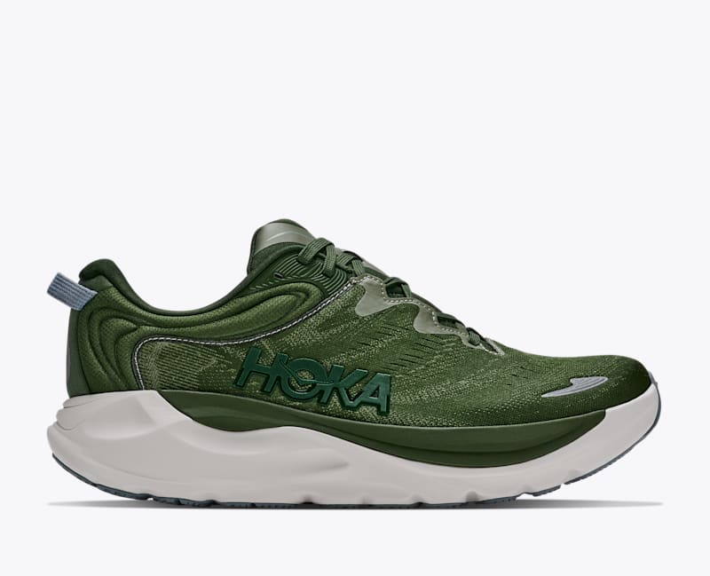 HOKA Men's Gaviota 6 Shoes in Baby Kale/Nettle Leaf, Size 9