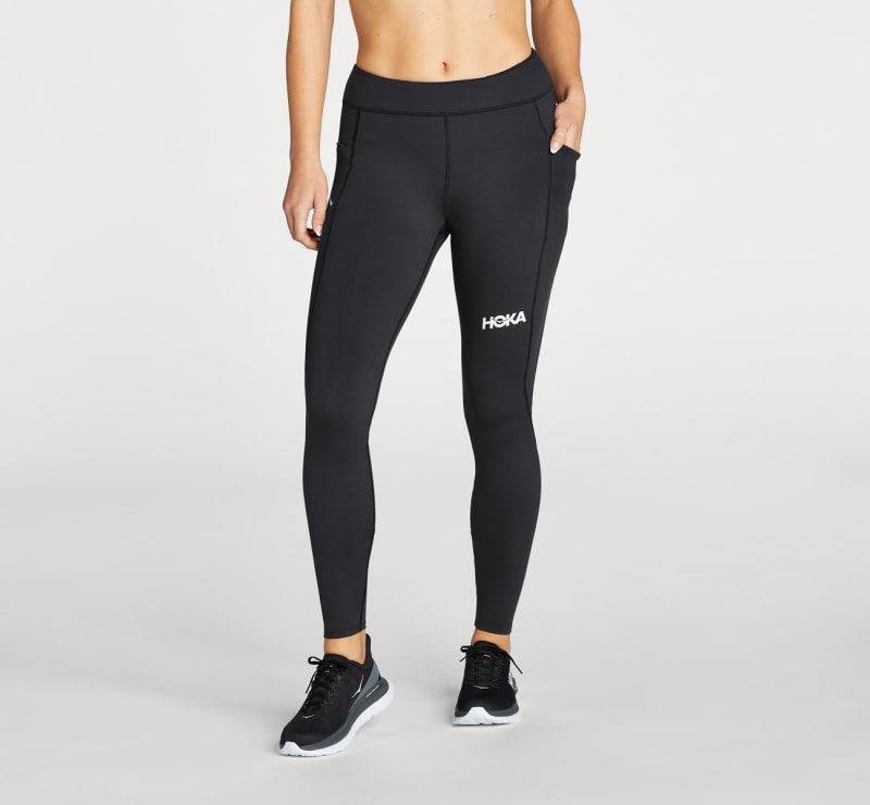 HOKA Women's Performance Tight in Black, Size XS