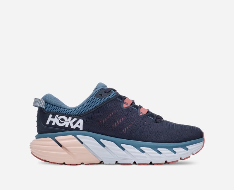 HOKA Gaviota 3 løpesko i farger ombre blå/rosette, størrelse: 40 2/3