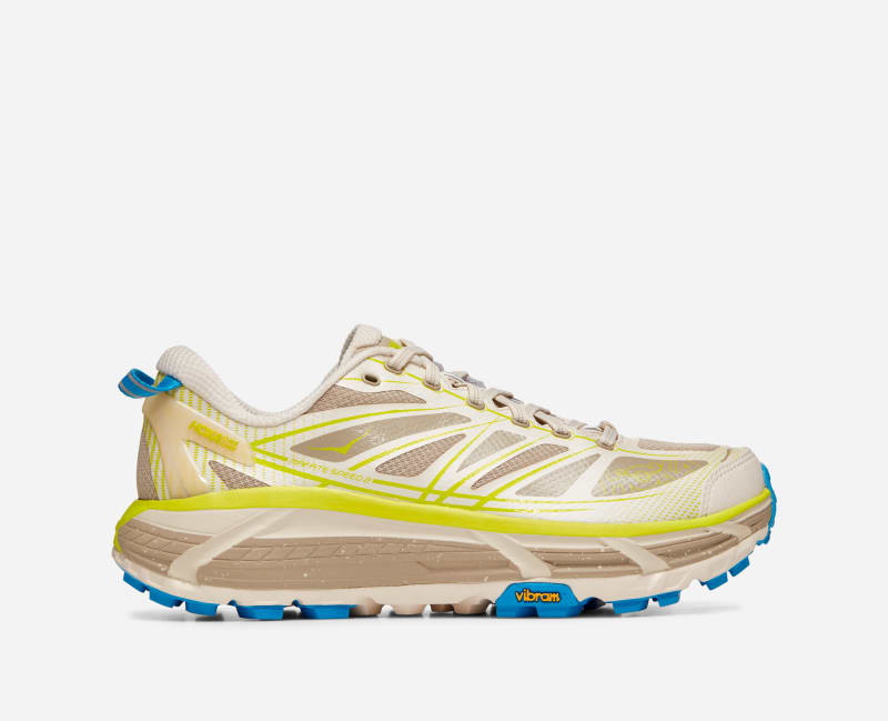 HOKA Mafate Speed 2 in Eggnog/Oxford Tan, Size 42