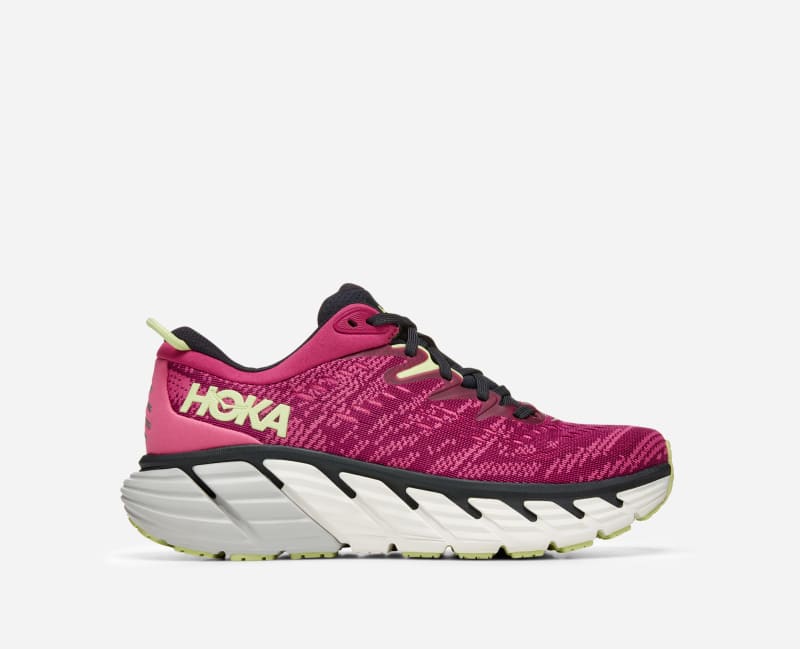HOKA Women's Gaviota 4 Running Shoes in Festival Fuchsia/Blue Graphite, Size 7.5 product