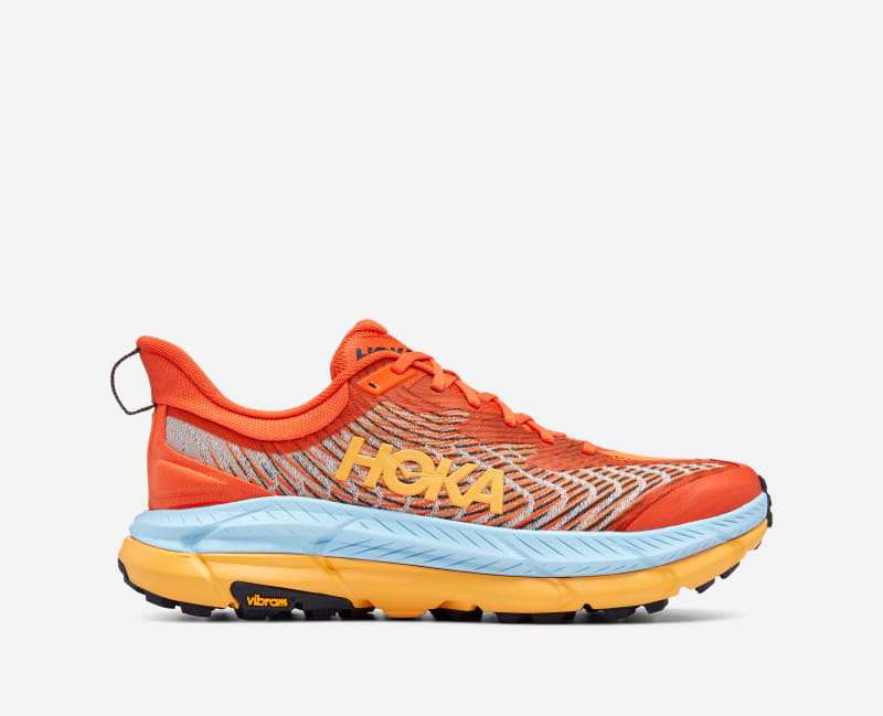 HOKA Men's Mafate Speed 4 Trail Shoes in Puffin's Bill/Summer Song, Size 6.5