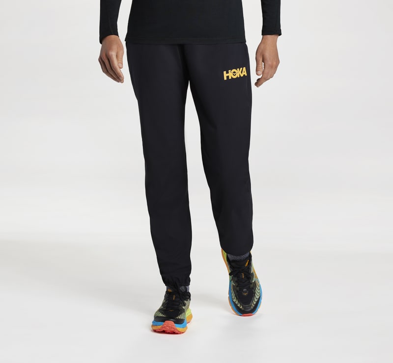 HOKA Ultralight Waterproof Trousers in Black, Size XXL