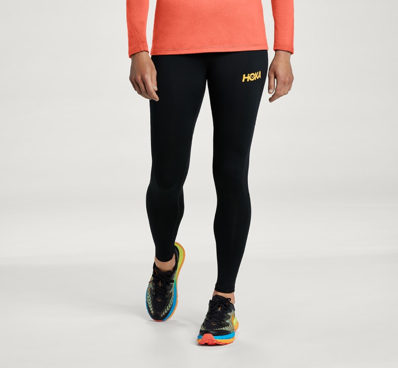 HOKA Women's Merino Tight Running Shoes in Black, Size Large