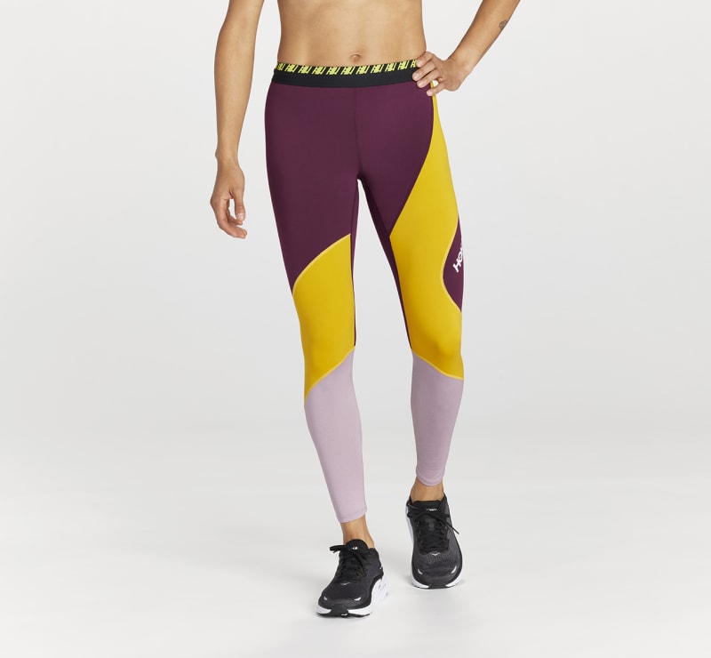 hoka collant hupana pour femme en grape wine taille xl | leggings de sport