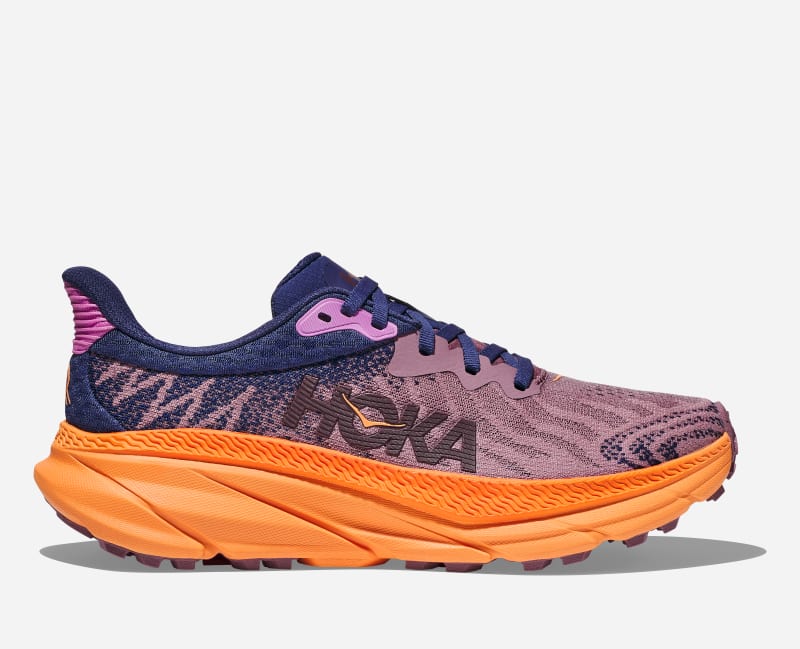 HOKA Women's Challenger 7 Road Running Shoes in Wistful Mauve/Cyclamen, Size 3.5