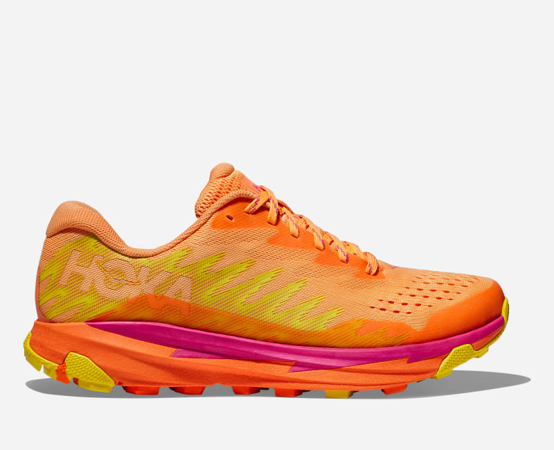 HOKA Women's Torrent 3 All-Terrain Running Shoes in Mock Orange/Vibrant Orange, Size 6