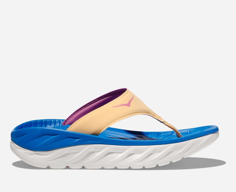 HOKA Women's Ora Recovery Flip Sandal in Impala/Coastal Sky, Size 4.5 product
