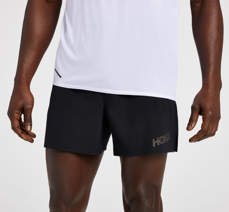 HOKA 5" shorts i svart, størrelse: XXL