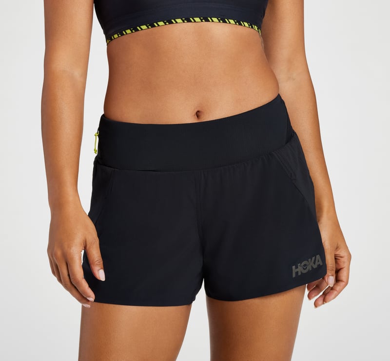 HOKA Women's 4" Short in Black, Size XL