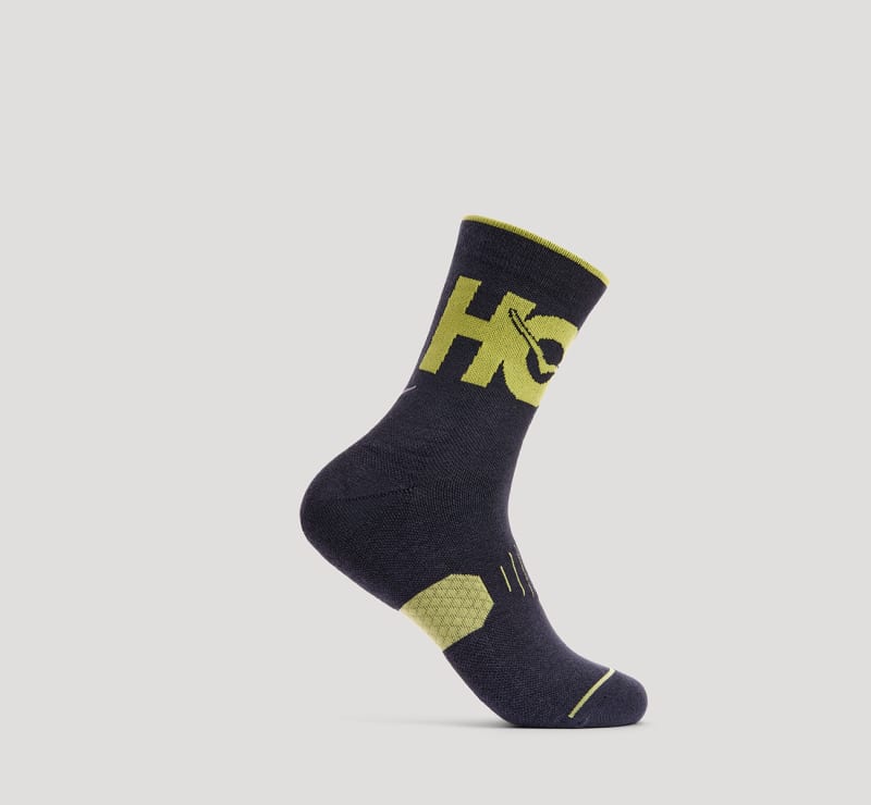 HOKA Chaussettes de running mi-hautes en Black Taille XL