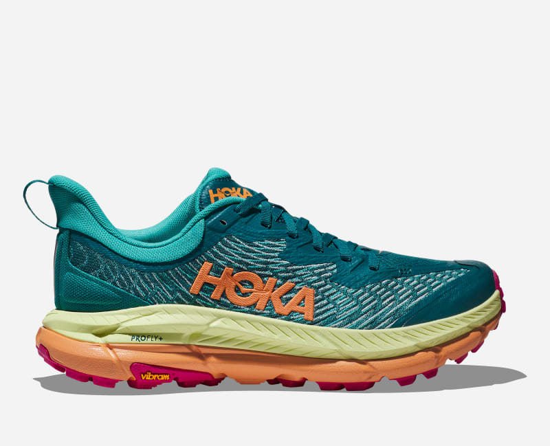 HOKA Men's Mafate Speed 4 Trail Shoes in Deep Lake/Ceramic, Size 8
