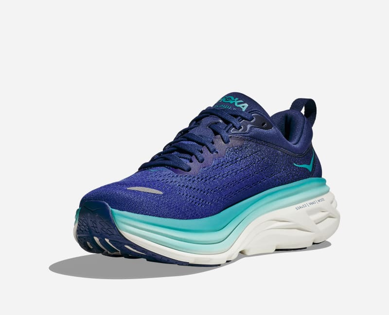 HOKA Bondi 8 Scarpe per Donna in Bellwether Blue/Evening Sky Taglia 36 2/3 Regolare | Shoes