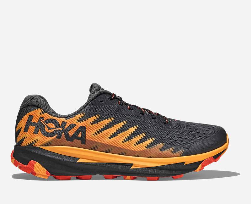 HOKA Men's Torrent 3 All-Terrain Running Shoes in Castlerock/Sherbet - 1127914-CSRB