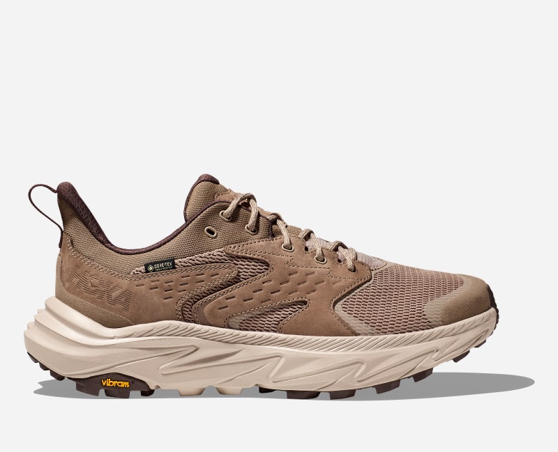 HOKA Men's Anacapa 2 Low GORE-TEX Hiking Shoes in Dune/Oxford Tan, Size 10.5