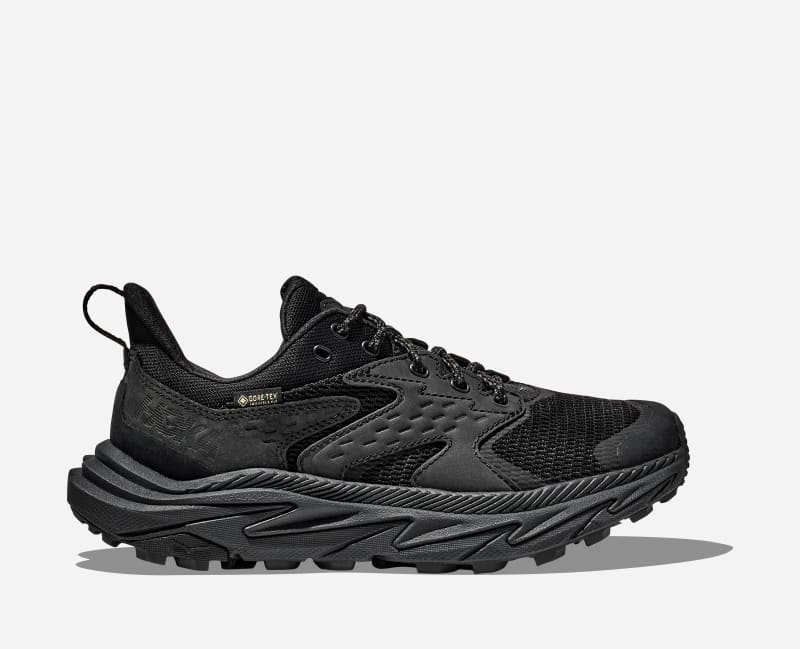 HOKA Kid's Anacapa 2 Low GORE-TEX Hiking Shoes in Black, Size 5