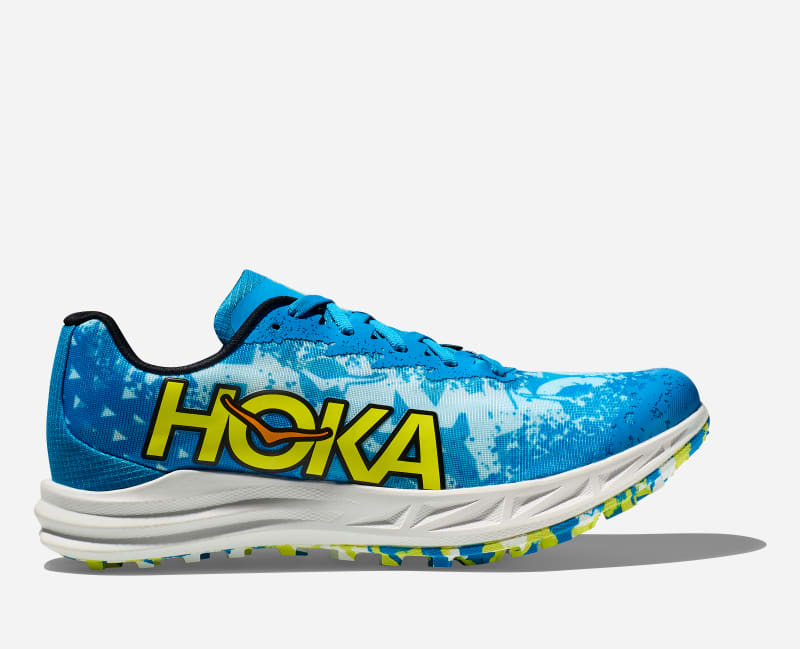 HOKA Crescendo XC Spikeless Schuhe in Diva Blue/Evening Primrose Größe M39 1/3/ W40 | Wettkampf
