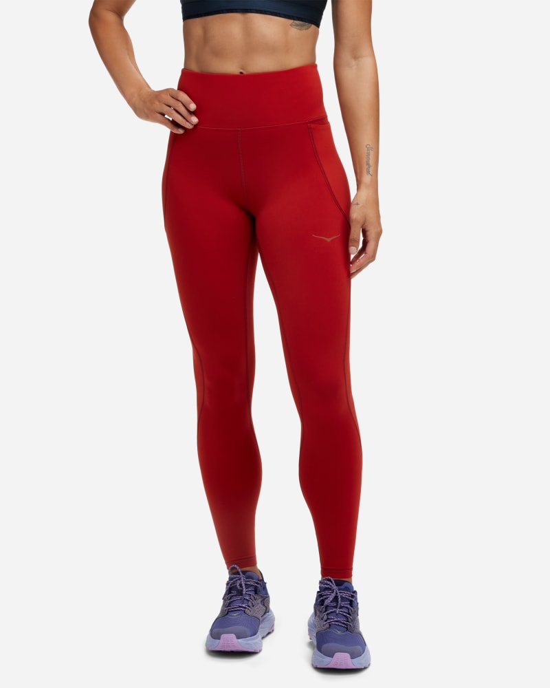 HOKA Gebreide Elaro-legging (68,6 cm) voor Dames in Rust, maat XS | Tights & Leggings